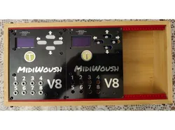 Eurorack-Rails for small IKEA TAVELAN-BOX (length shortened)