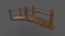 Garden Bridge Low-poly 3D model