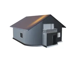 Home Decorations & Ornaments STL Download - Modern Small House with Balconyby MeAmelia