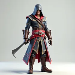 🗡️ Hooded Warrior