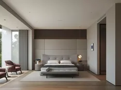 Modern Minimalist Bedroom Interior Scene 3D model