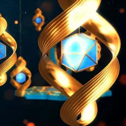 modern Ramadan lantern with the word Ramadan Kareem 3D model