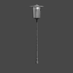 Old City Lantern Low-poly 3D model