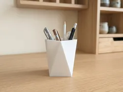 Origami Geometric Pen Holder