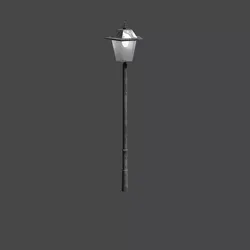 Park Lantern Low-poly 3D model