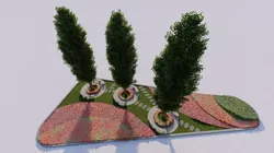 park-public park-Private Park Landscape 3D model