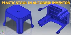 Plastic Stool in Inventor || Inventor 3d Modelling || Inventor tutorial || Inventor Drawing Tutorial