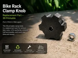 Pomo de reparación para portabicicletas | Fácil arreglo de bricolaje - Modelo de impresión 3D gratuito