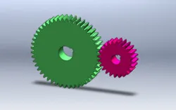 pur Gear Pair Assembly (24 Teeth & 48 Teeth) – 1:2 Gear Ratio