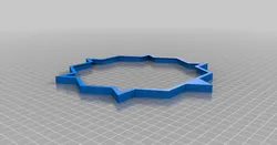 Quadstar Wall Clock Face Outline