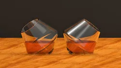 Rolling Whiskey Glass