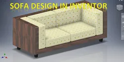 Sofa Assembly in Autodesk Inventor || Inventor Drawing || 3D model In Inventor || Inventor Tutorial