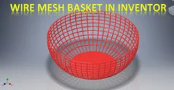 Wire Mesh Basket in Inventor || Wire Mesh In Inventor || Inventor Tutorial || Inventor Drawing Cad3d