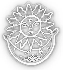 Witch set 3 Cookie Cutter Sun Moon