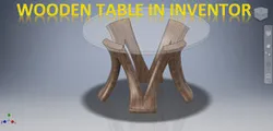 Wooden Table in Inventor || Inventor 3d Drawing tutorial || Inventor Tutorial || 3d Modelling