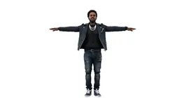 35 university student t-pose 3d model Low-poly 3D model