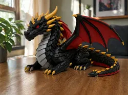 3D Printed Dragon For Showcase Decoration !!! - Free 3D Print Model