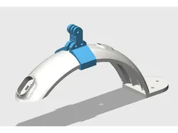 Action cam mount for Xiaomi M365 scooter rear fender