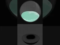 Animated Draining Health Orb Effect Blendshapes Low-poly 3D model