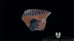 Black-Figure Sherd with Bearded Man