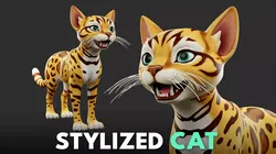 Cat VI  - Stylized Cartoon Low-poly 3D model