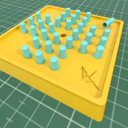 Classic Solitaire - 3D Printing Board Game (Peg Solitaire)