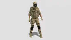 Combat Soldier Rigged Character 3D model