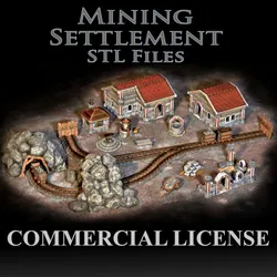 [Commercial License] Mining Settlement STL