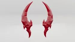 Devil Horn Low-poly 3D model
