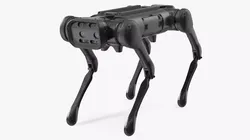Dirty Robot Dog Rigged for Maya 3D model