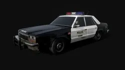 Fairheaven LT '80 Cop Cruiser - Low poly model