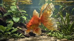 Fantail Goldfish Rigged For Maya 3D model