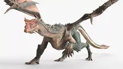 Fantasy Winged Dragon Rigged For Maya 3D model
