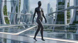 Female Mannequin Walking Animated Rigged For Maya 3D model