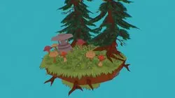 Handpainted Forest Diorama