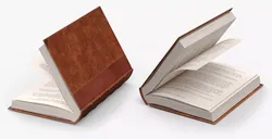 Hardcover Book Open Close Animated Rigged For Maya 3D model