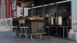 Japanese FoodCart- Yatai 3D model