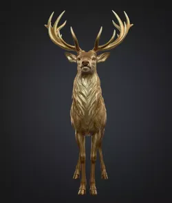 Low Poly 3D Ceryneian Hind Model 3D model
