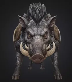 Low Poly 3D Erymanthian Boar Model 3D model