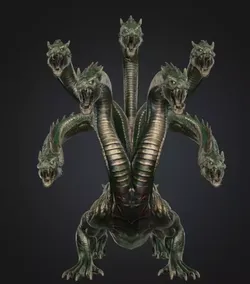 Low Poly 3D Lernaean Hydra Model 3D model