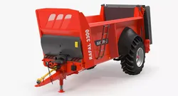Manure Spreader Sodimac Rafal 3300 Animated 3D model