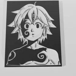 Meliodas Seven Deadly Sins Decor - Wall Art Onecolor