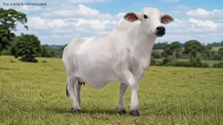 Nelore Cow Fur Walk Animated Rigged For Maya Low-poly 3D model