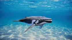 Realistic Humpback Whale 3D model