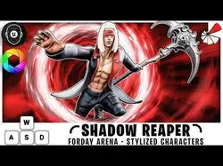 Shadow Reaper - Cyberpunk Sci-Fi Character with Scythe Low-poly 3D model