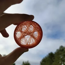 string art dog paste