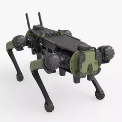 Vision 60 Military Robotic Platform Animated Rigged For Blender 3D model