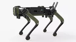 Vision 60 Robotic Dog Running Animated Rigged For Blender 3D model