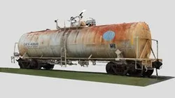 Abandoned Train Car (Free Raw Scan)