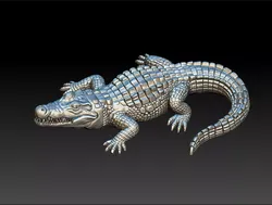 alligator jewelry cad model 3D print model